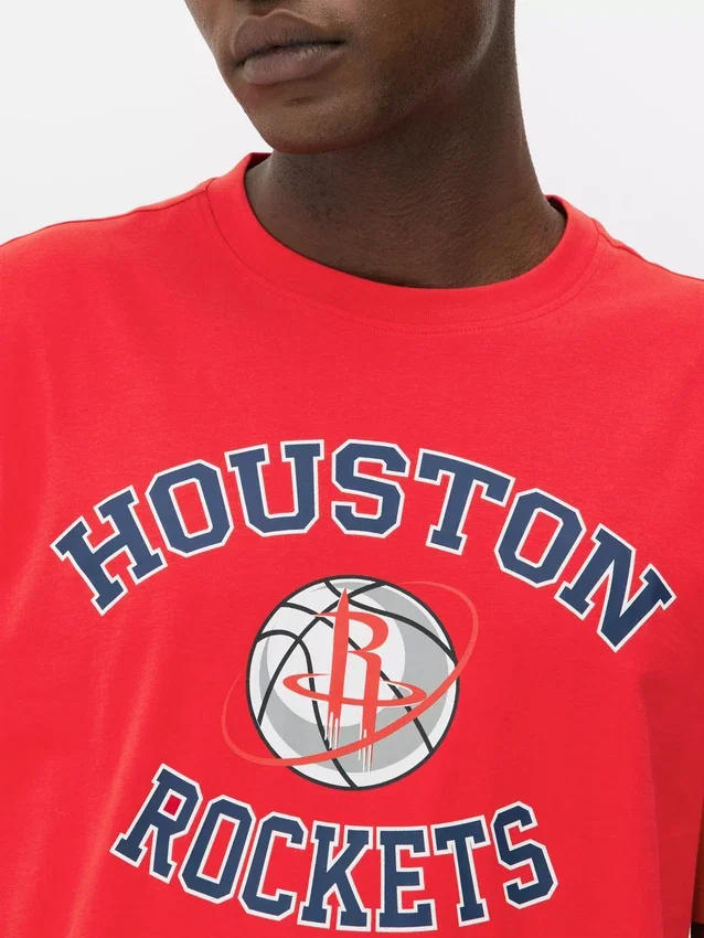 NBA Houston Rockets -logolla varustettu t-paita