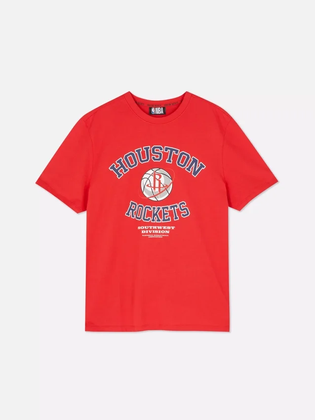 NBA Houston Rockets -logolla varustettu t-paita