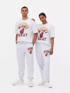 NBA Miami Heat -kiristysnauhalliset verryttelyhousut