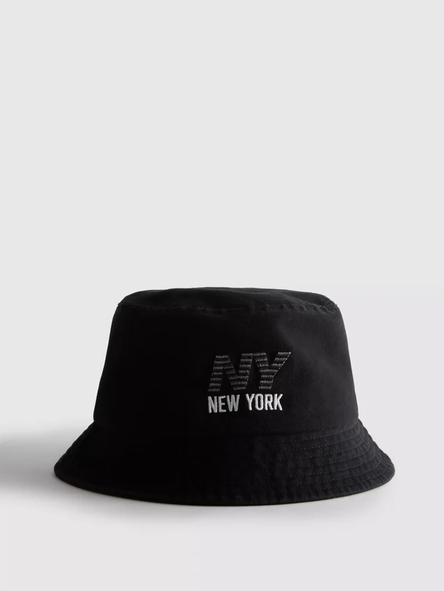 New York -logolla varustettu bucket-hattu