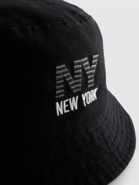 New York -logolla varustettu bucket-hattu