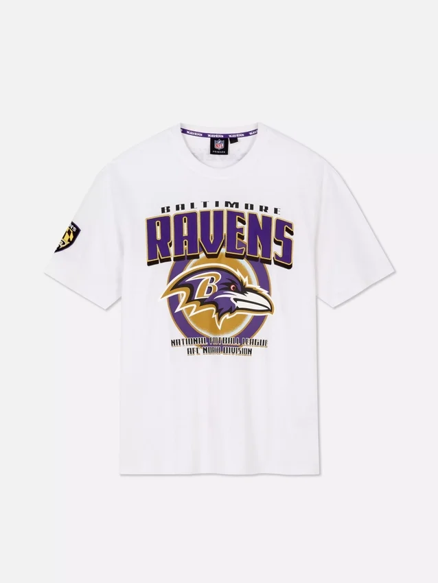 NFL Baltimore Ravens -logolla varustettu t-paita