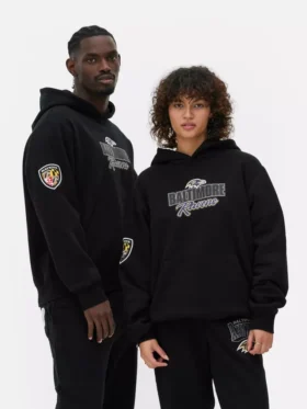 NFL Baltimore Ravens -painettu huppari