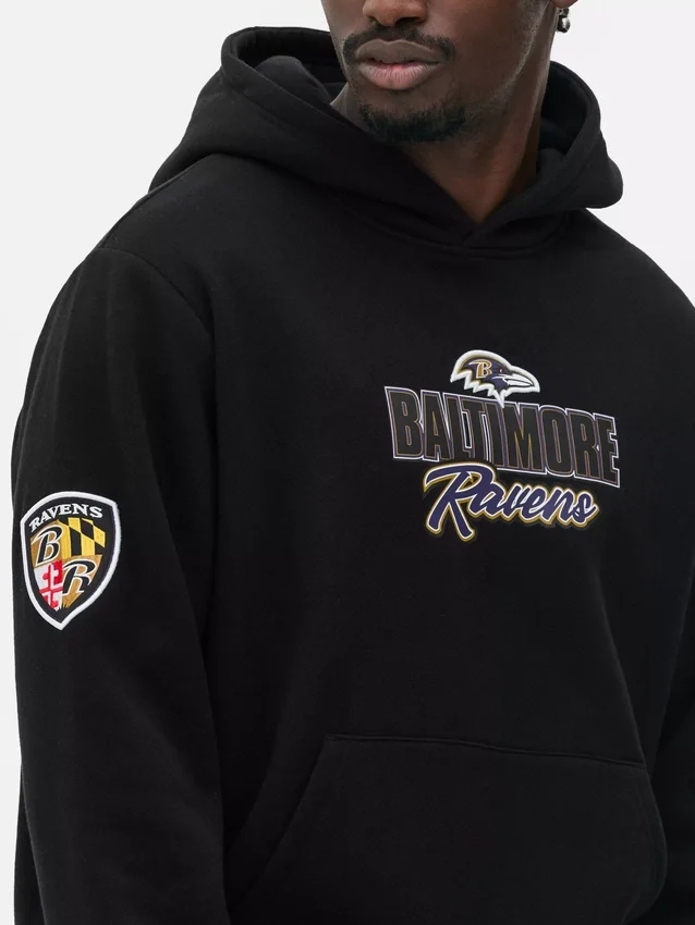 NFL Baltimore Ravens -painettu huppari