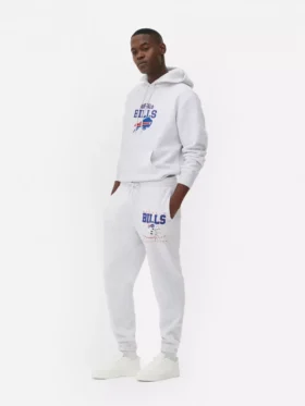 NFL Buffalo Bills -collegehousut, joissa on käänteiset lahkeensuut