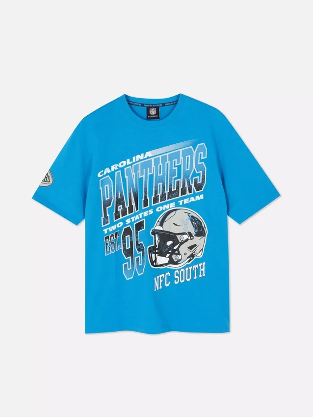 NFL Carolina Panthers -grafiikalla varustettu t-paita