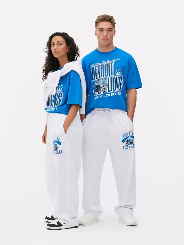NFL Detroit Lions -collegehousut, joissa on kiristysnauha