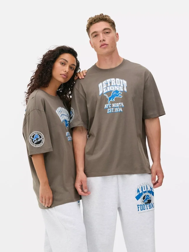 NFL Detroit Lions -logolla varustettu t-paita