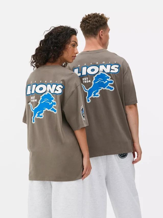 NFL Detroit Lions -logolla varustettu t-paita