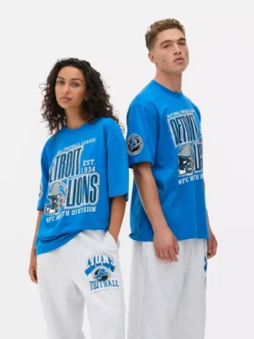 NFL Detroit Lions -painettu t-paita