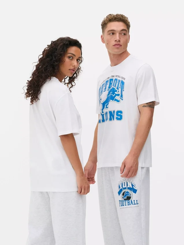 NFL Detroit Lions -painettu t-paita