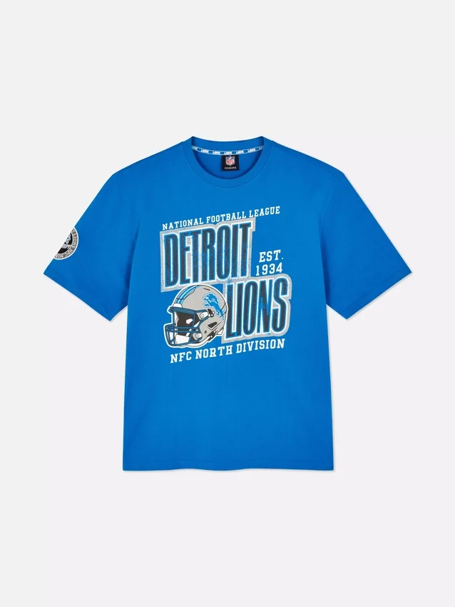NFL Detroit Lions -painettu t-paita
