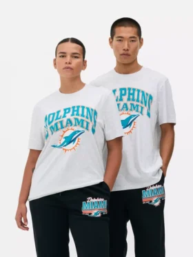 NFL Miami Dolphins -logolla varustettu t-paita