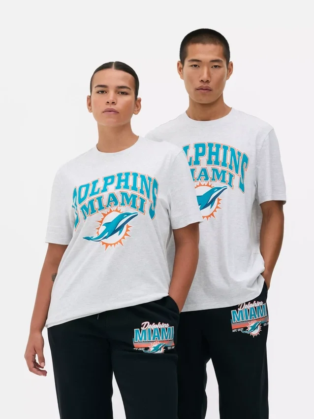 NFL Miami Dolphins -logolla varustettu t-paita