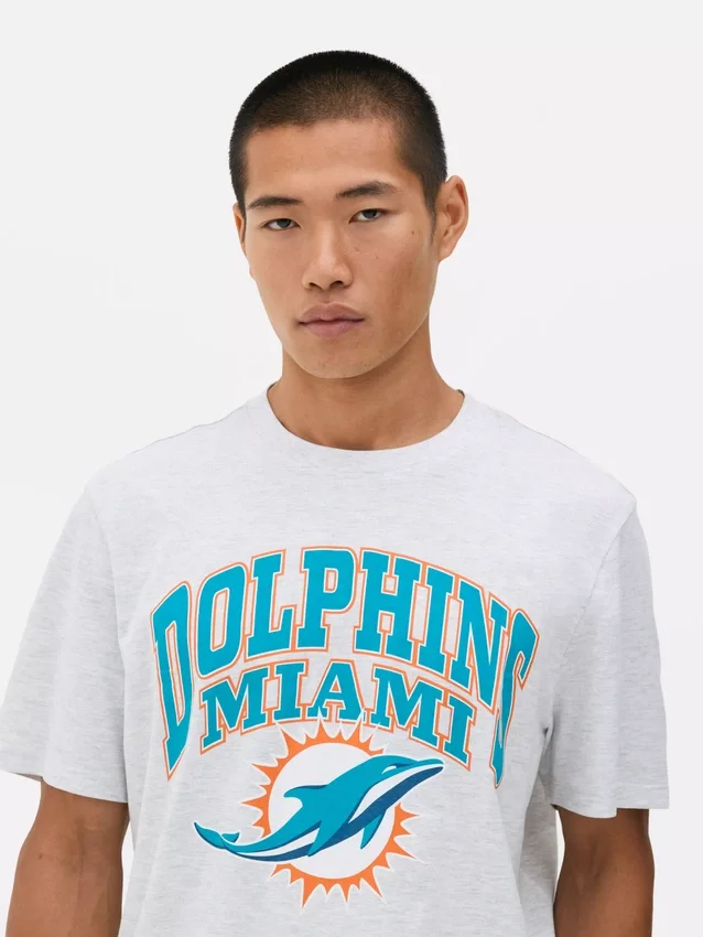 NFL Miami Dolphins -logolla varustettu t-paita