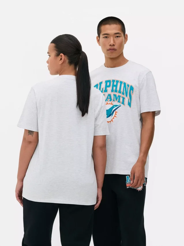 NFL Miami Dolphins -logolla varustettu t-paita