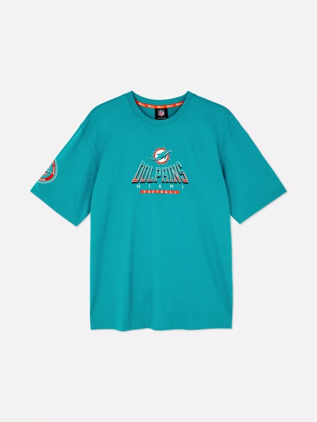 NFL Miami Dolphins -logolla varustettu t-paita