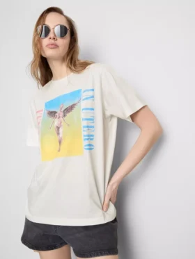 Nirvana-puuvillainen sateenkaari-kiertue-T-paita