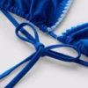 Ompeleilla koristeltu kolmiomainen bikiniliivi