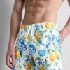 Oranssit teksturoidut Shortsit