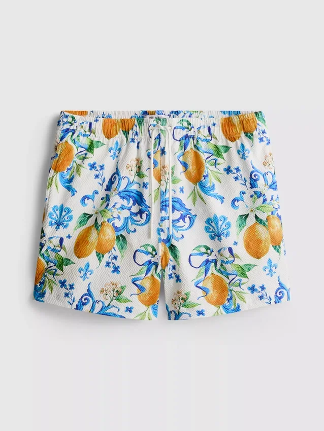 Oranssit teksturoidut Shortsit