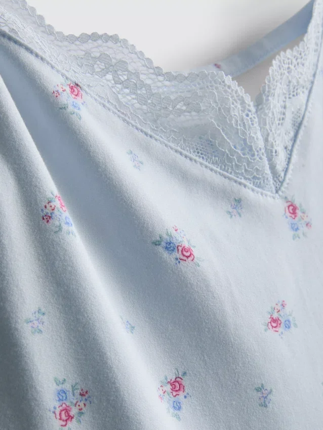 Painettu cami-toppi ja shortsit -pyjamat
