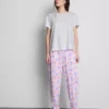 Painettu puuvillapyjamakokonaisuus