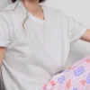 Painettu puuvillapyjamakokonaisuus