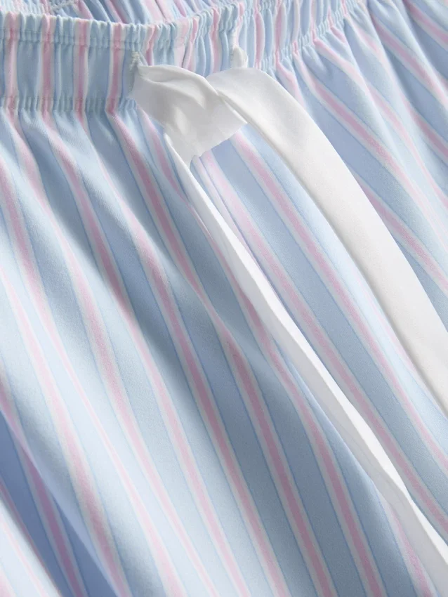 Painettu satiininen rusettipyjamat