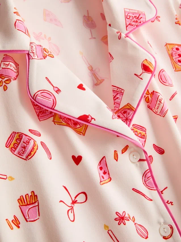 Painetut boyfriend-pyjamat