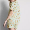Painetut boyfriend-tyyliset lyhyet pyjamat