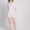 Painetut lyhyet boyfriend-pyjamat