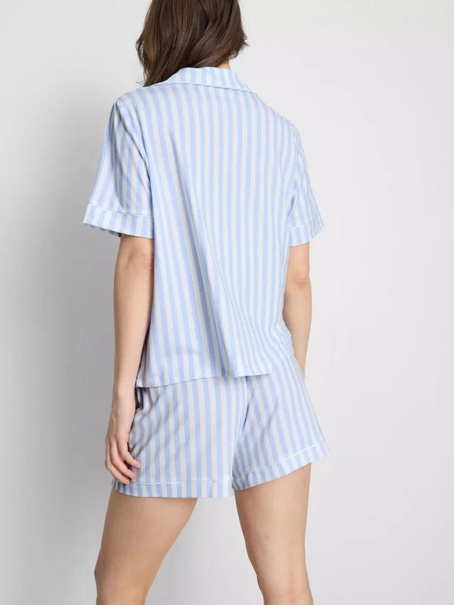 Painetut lyhyet boyfriend-pyjamat