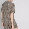 Painetut lyhyet boyfriend-pyjamat
