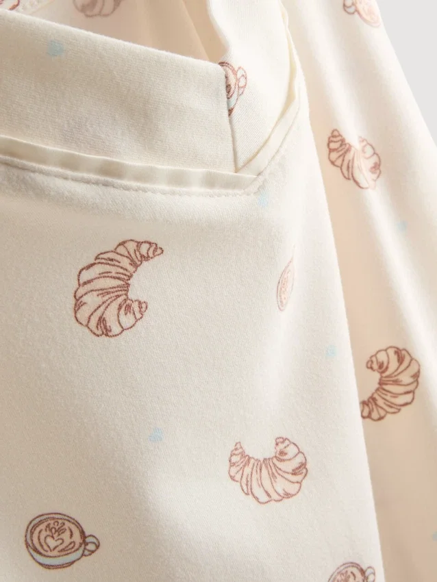 Painetut lyhyet pyjamat