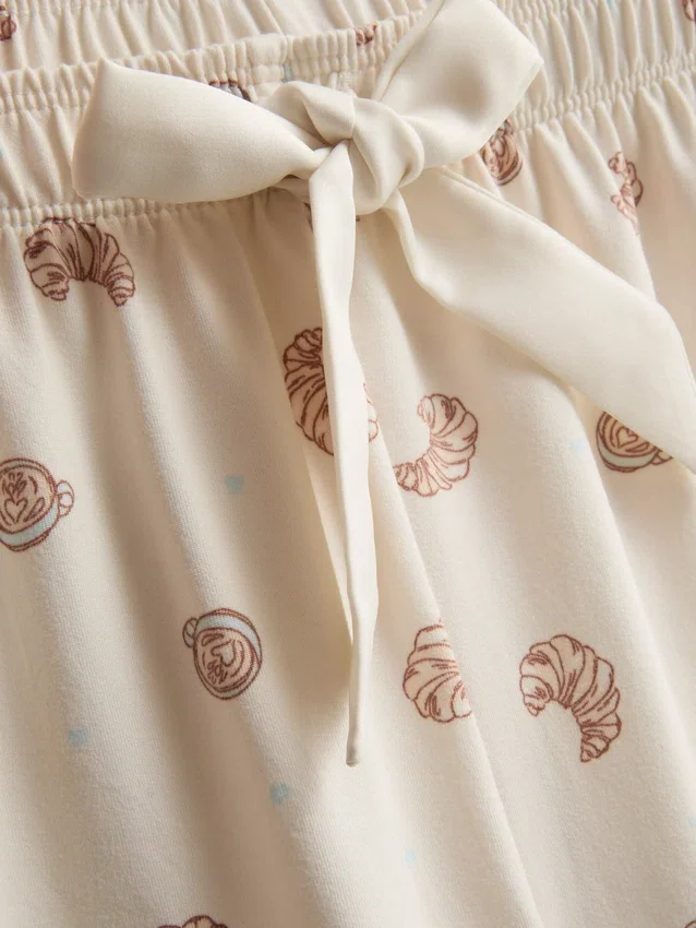 Painetut lyhyet pyjamat