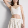 Painetut ribbineulotut pyjamat-shortsit