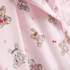 Painetut teddy-tyyliset boyfriend-lyhyet pyjamat