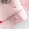 Painetut teddy-tyyliset boyfriend-lyhyet pyjamat