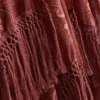 Paisley-kuvioinen hapsullinen viitta