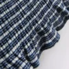 Paula Echevarría -gingham-ruusukoristeinen bandeau-toppi