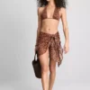 Paula Echevarría -leopardikuvioinen halterneck-bikinitoppi