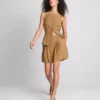 Paula Echevarría -pliseerattuja bermudashortsit