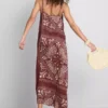 Paula Echevarrían paisley-kuvioinen pylväsmallinen midimekko