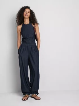 Paula Echevarrían puuvillapitoiset denim-harem-housut