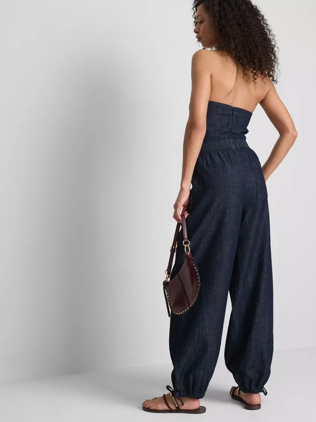 Paula Echevarrían puuvillapitoiset denim-harem-housut