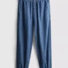 Paula Echevarrían puuvillapitoiset denim-harem-housut