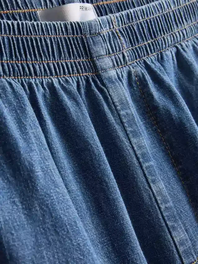 Paula Echevarrían puuvillapitoiset denim-harem-housut