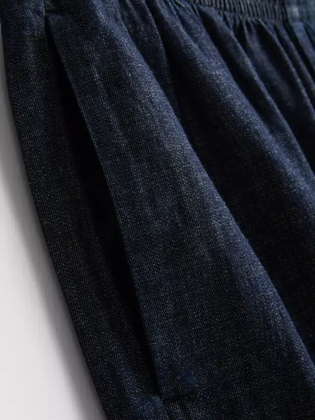 Paula Echevarrían puuvillapitoiset denim-harem-housut