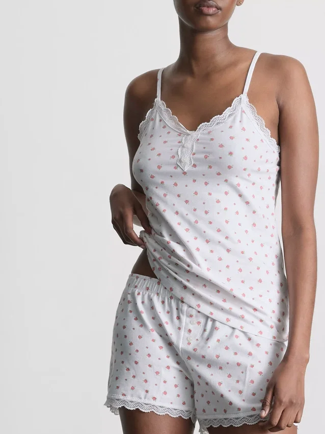 Pitsireunaiset cami-pyjamat